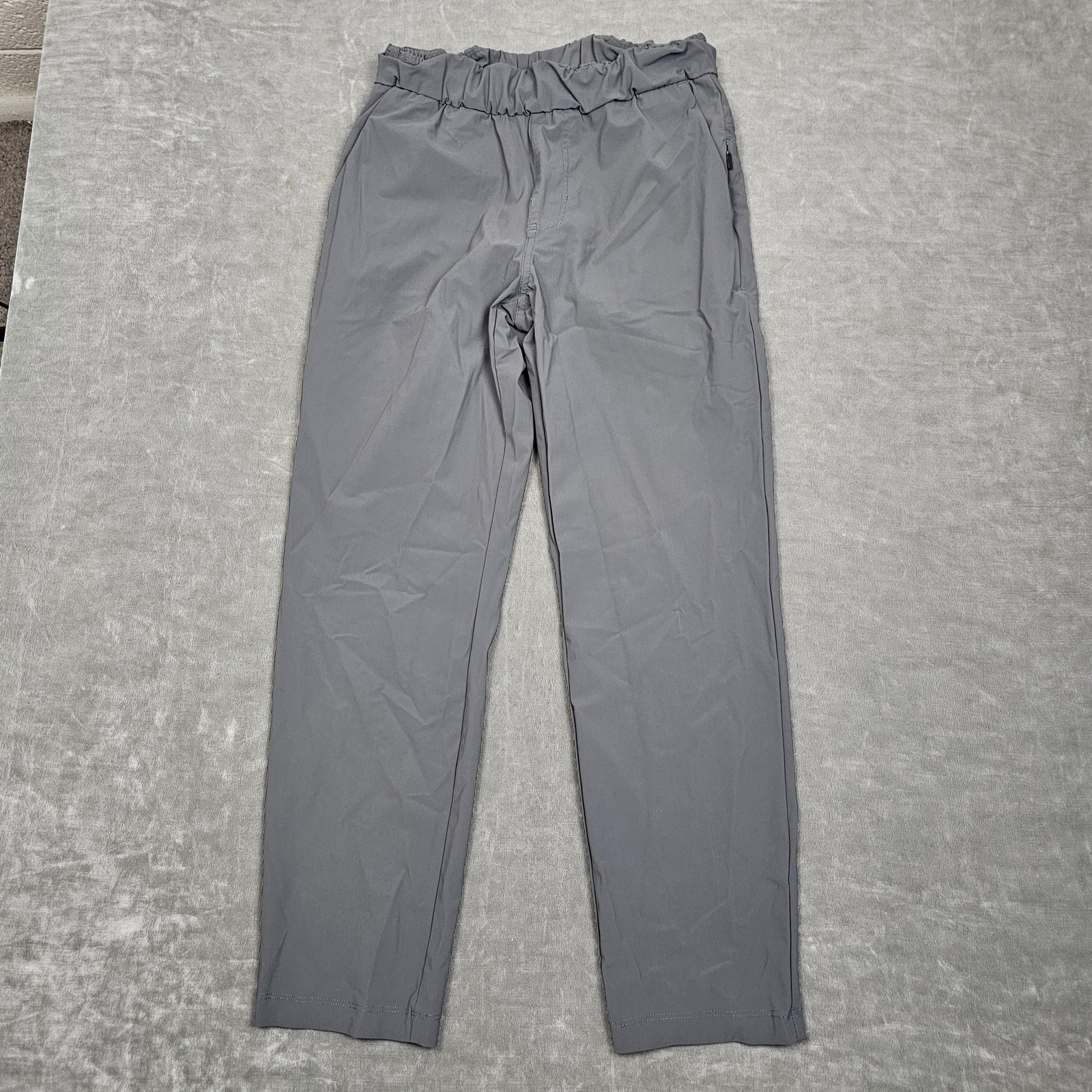Vuori Pants Womens Small Gray 25″ Miles Ankle Tapered Elastic Waist Pockets