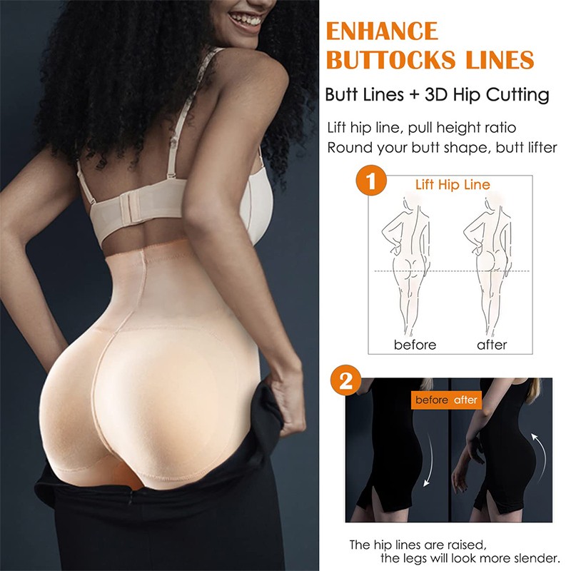 BIG FAKE ASS Butt Hip Enhancer Booty Padded Butt Lifter Panties Body Shaper Lift