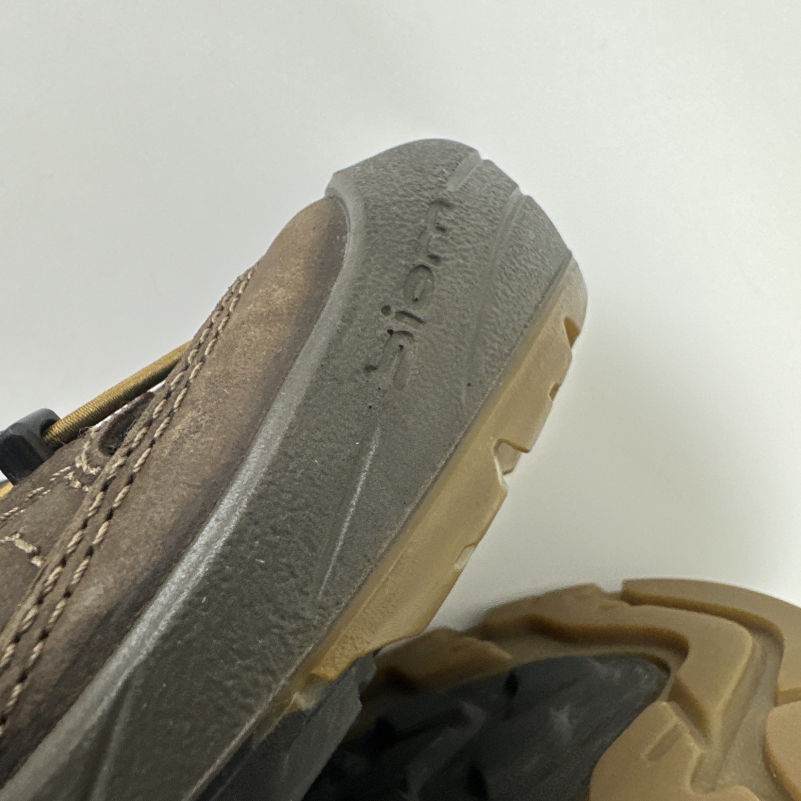 ECCO Biom Delta Offroad Sandal Brown Slip On Bungee Laces Comfort Active Mens 43