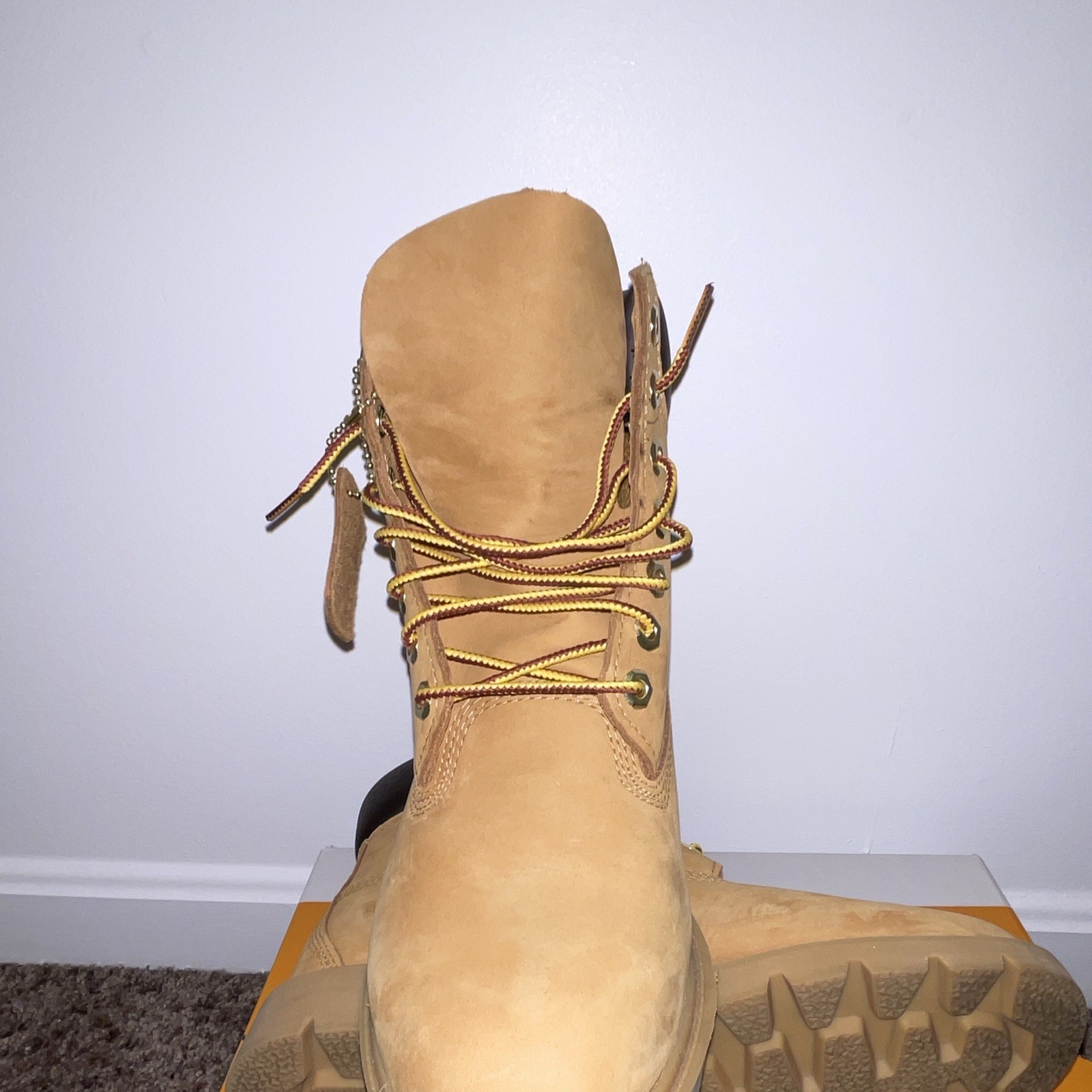 Timberland Men’s 6-Inch Waterproof Lace-Up Work Boots Wheat US 7 M