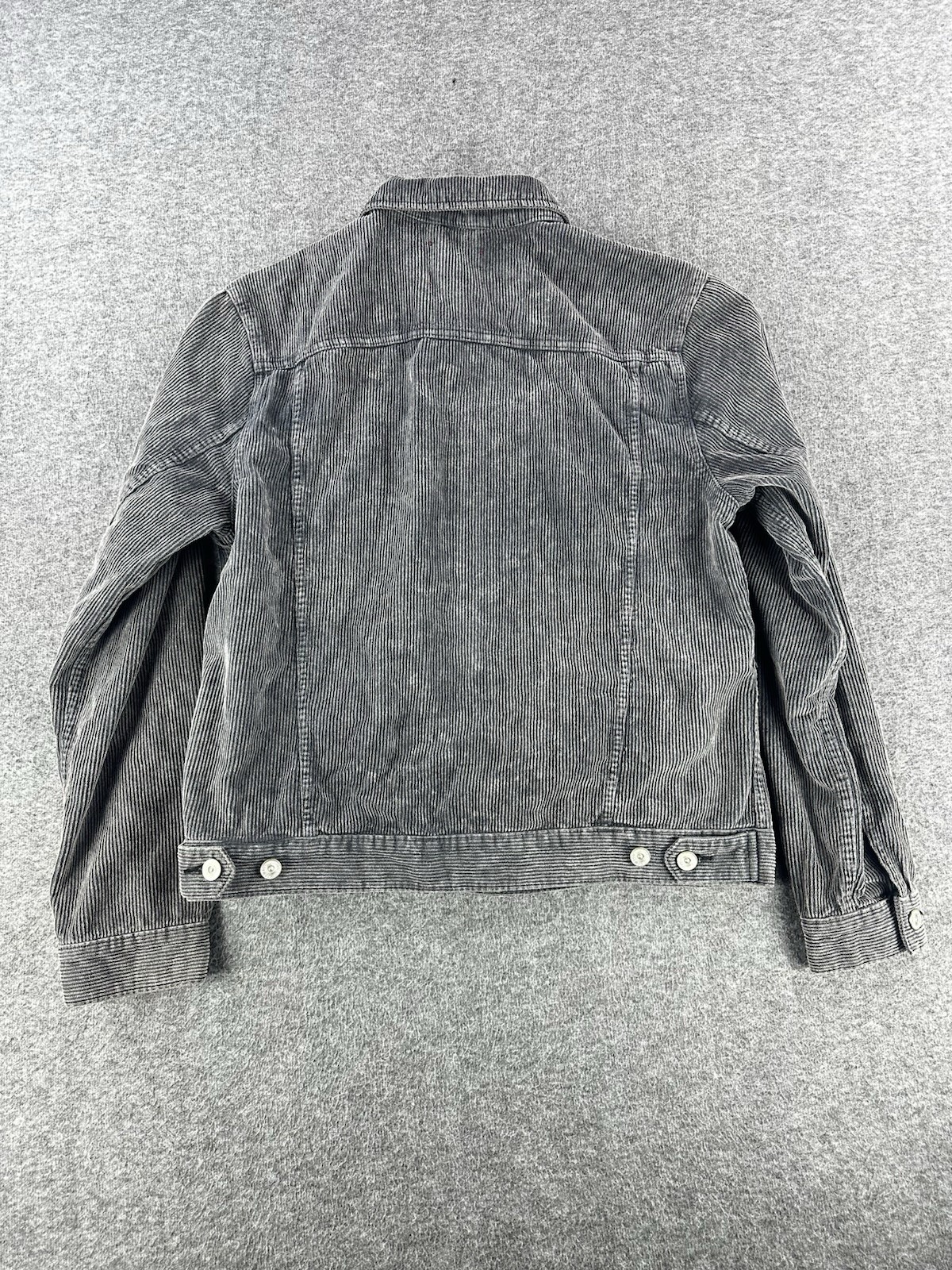 Urban Outfitters BDG Corduroy Trucker Jacket Mens Large Gray Button Up Coat