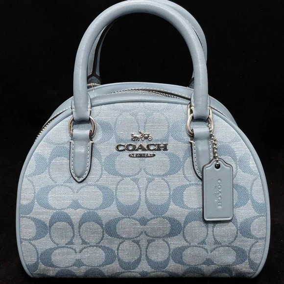 Coach Sydney Satchel In Signature Chambray – NWT