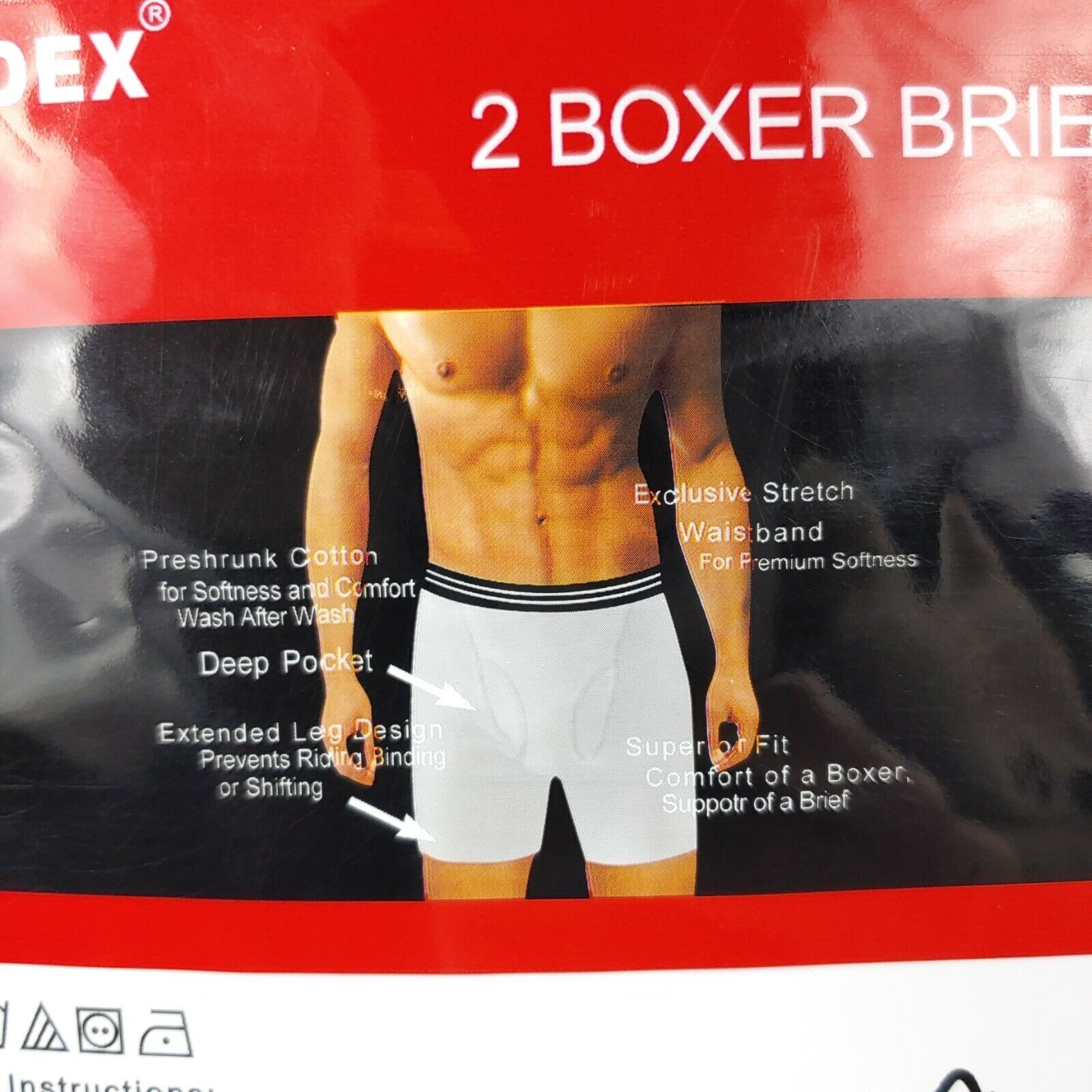 6 Pack MEN’S BOXER Briefs “100% Cotton & Tag Free” Size Up to 4XL