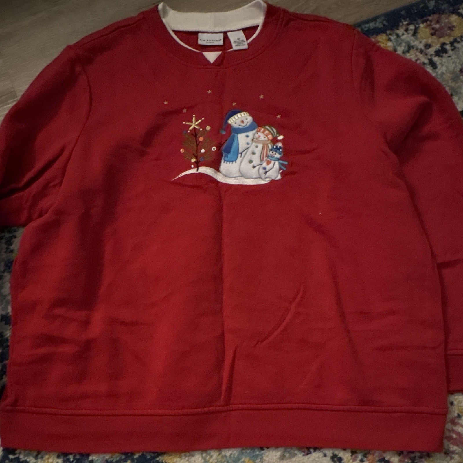Kim Rogers Bundle 1X & 2X Red Christmas Pullover Sweatshirts