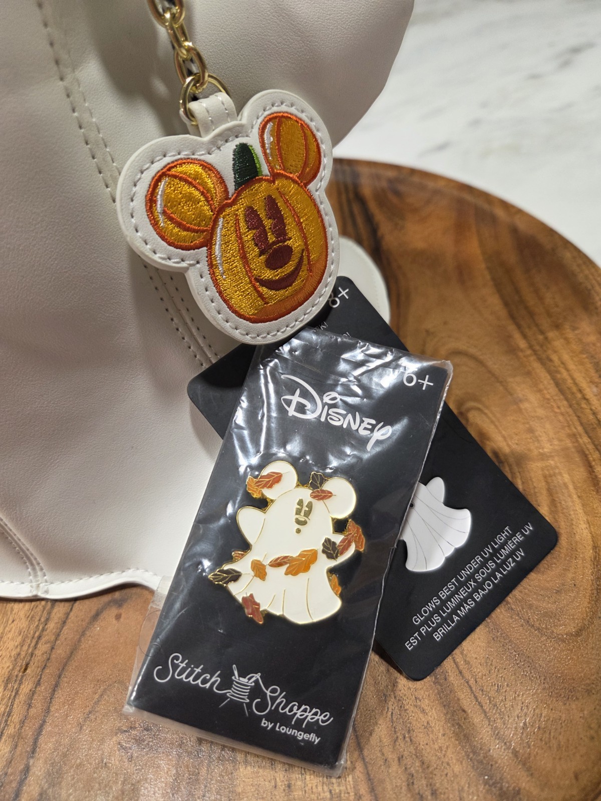 Loungefly Disney Mickey Mouse Glow Ghost Mini Backpack NWT ready to ship