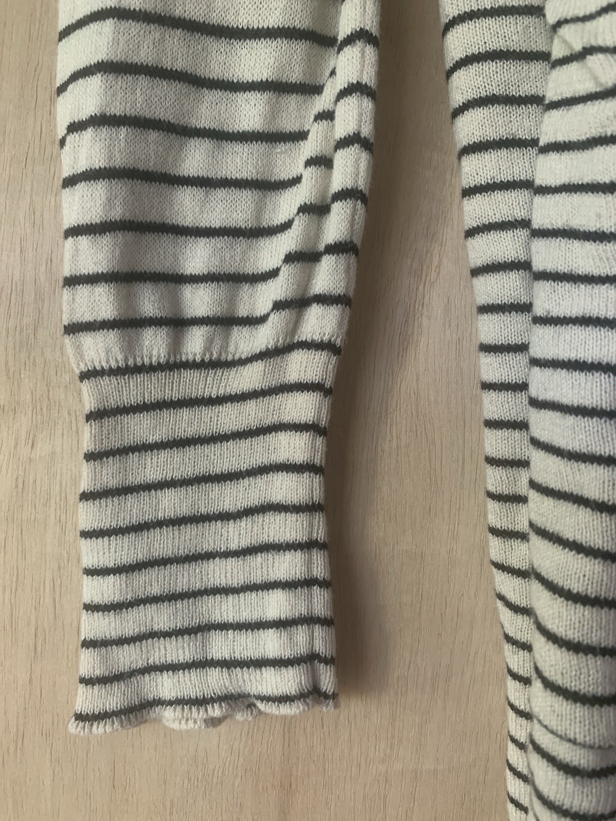 Women’s Billabong Striped Open Front Cardigan Sweater w Pockets LS Size S
