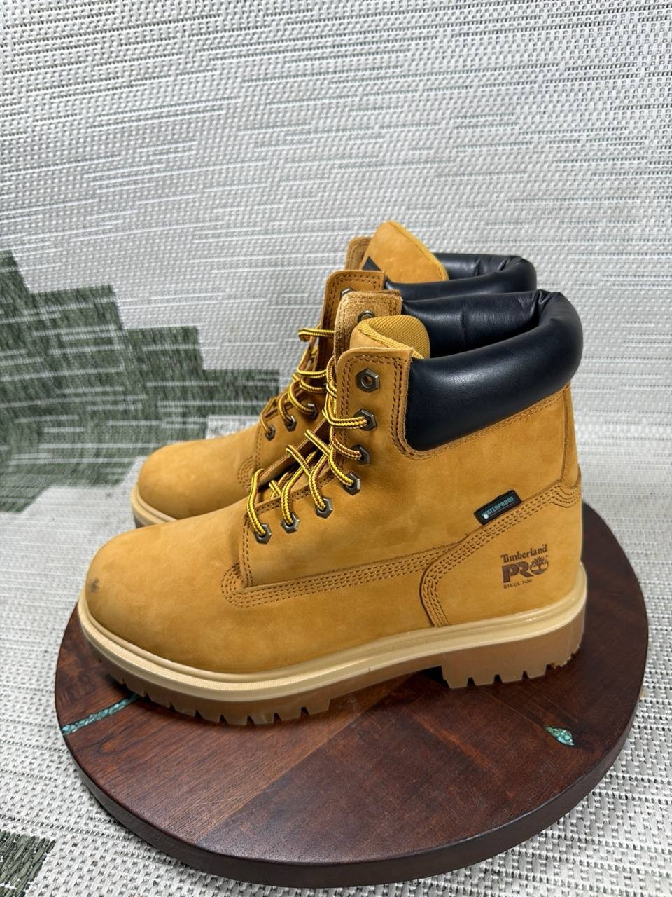 Timberland Pro Boot Men Size 10 Wide Direct Attach Steel Toe Work Wheat Nubuck