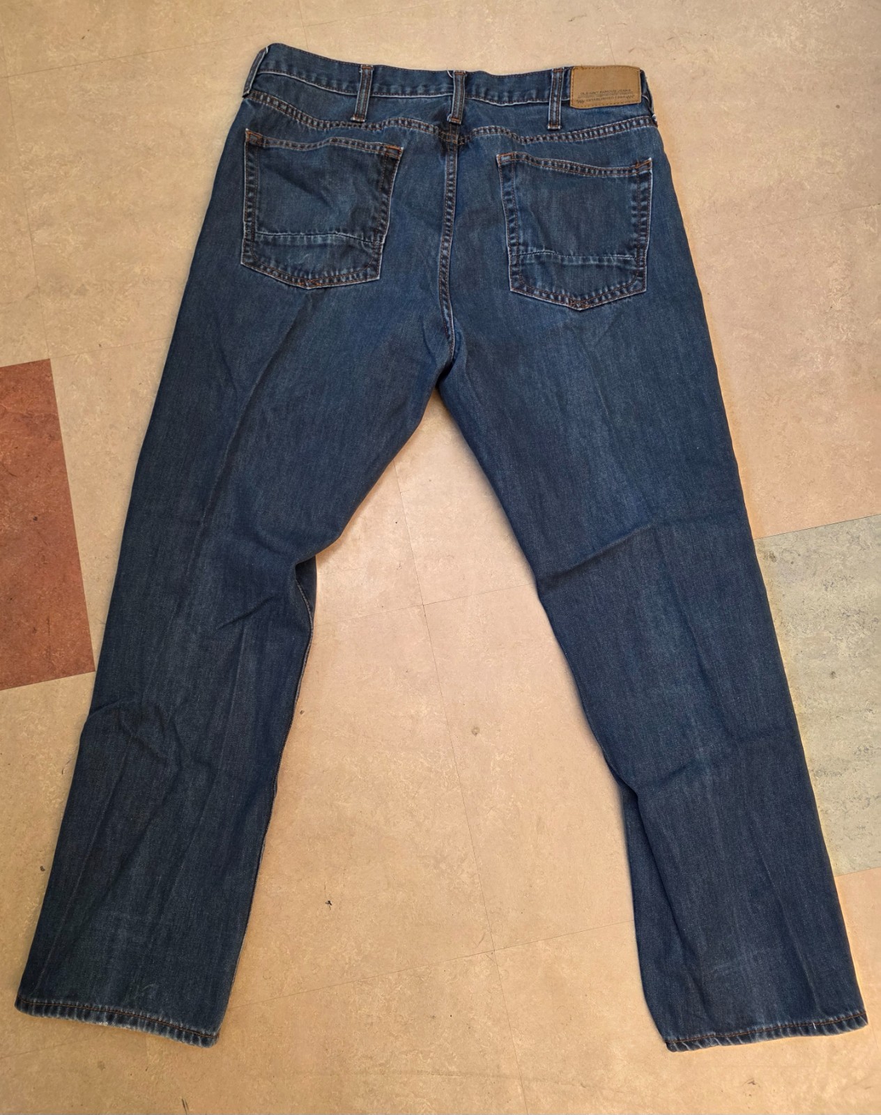 Old Navy The Authentic Slim Fit Jeans – Size: 36 x 30 (Dark Blue)