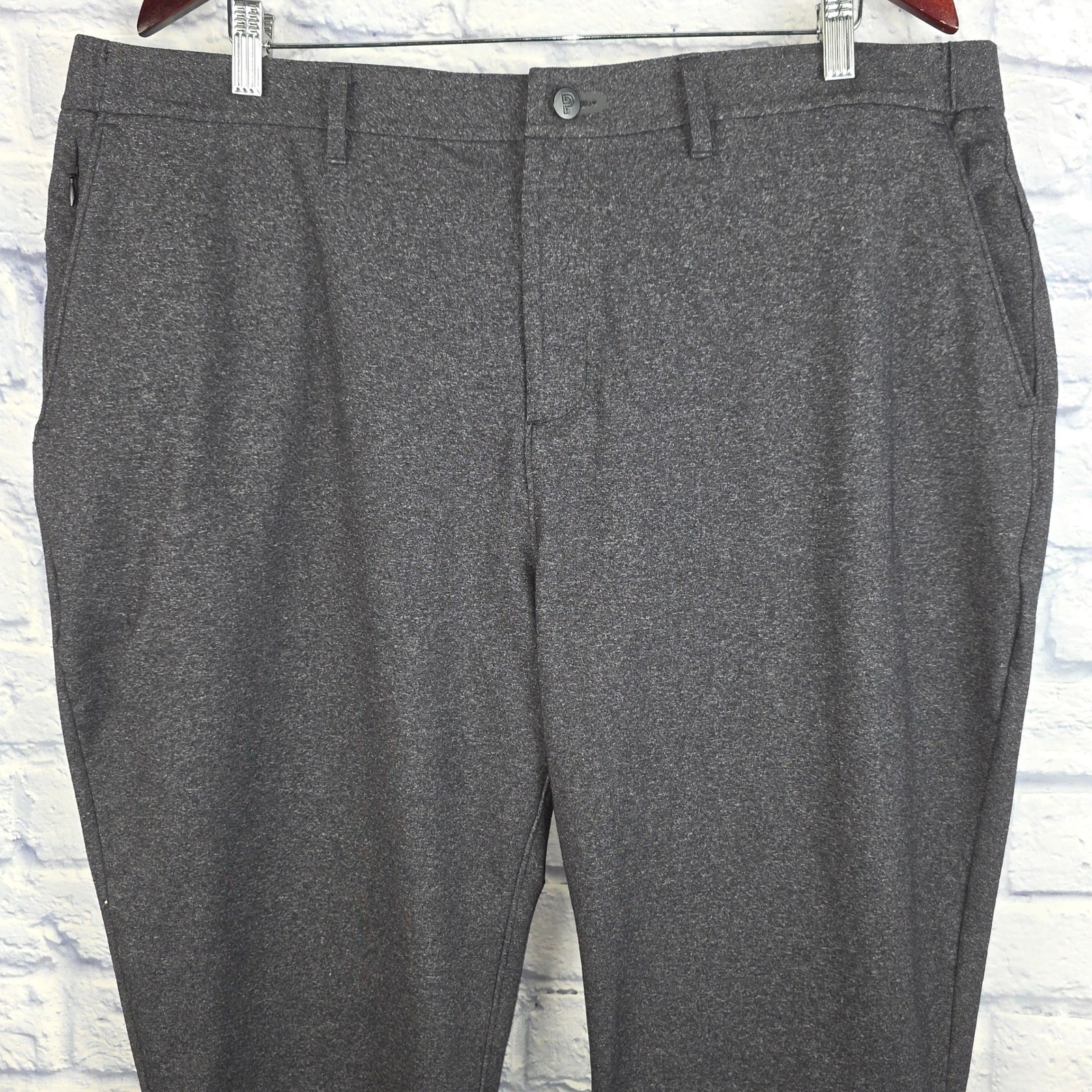 Public Rec All Day Every Day Pants Men Charcoal Heather Grey Stretch Chino 40X26