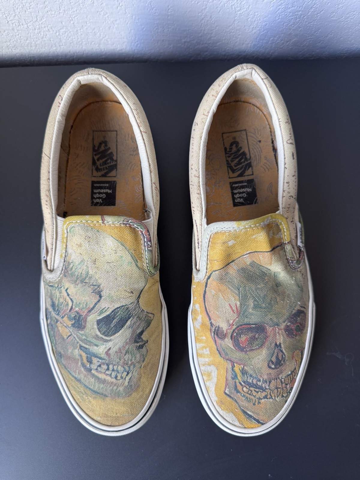 Vans Classic Slip-on Van Gogh Museum Vincent Van Gogh “Skulls” Size 9