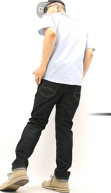 dickies mens skater work or school dark blue stretch slim skinny jeans 28-38