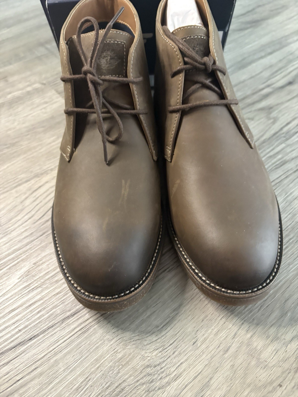 Dockers Nigel Leather Chukka Boots Mens 10 Brown Business Casual Comfort NEW