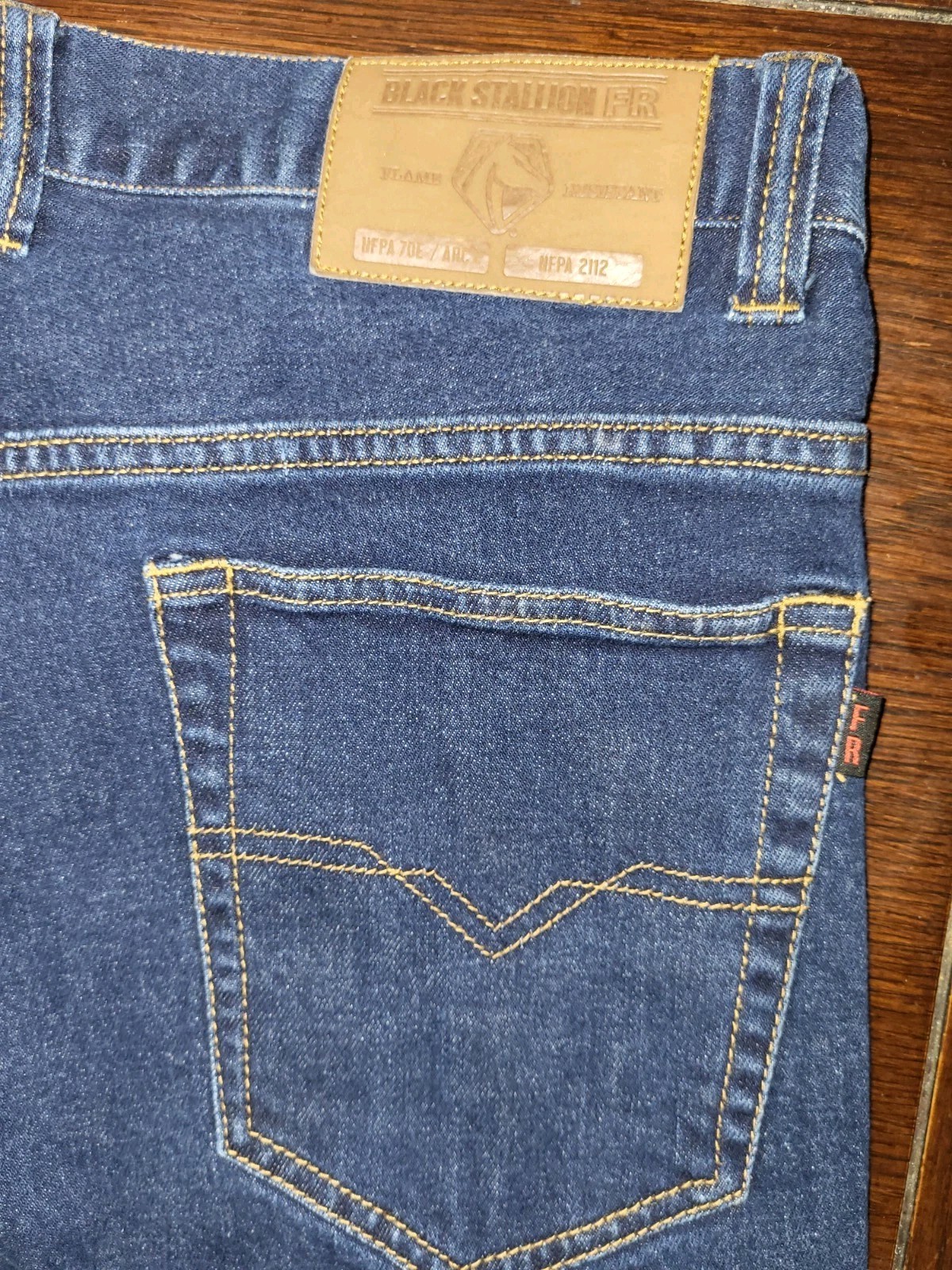 Black Stallion FR Jeans 34×34 Flame Resistant Stretch Denim Work Pants FD10-34P