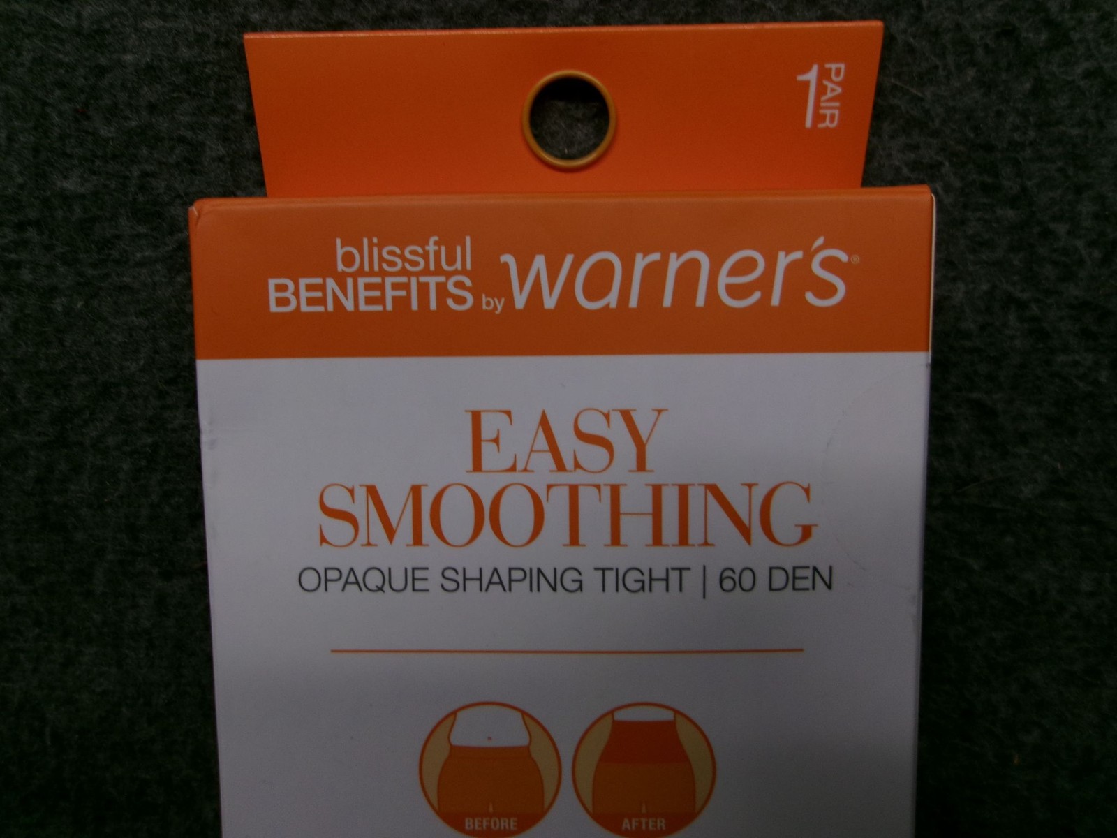 Warners Smoothing Tights Womens S Opaque Shaping 60 DEN Tummy Control Black