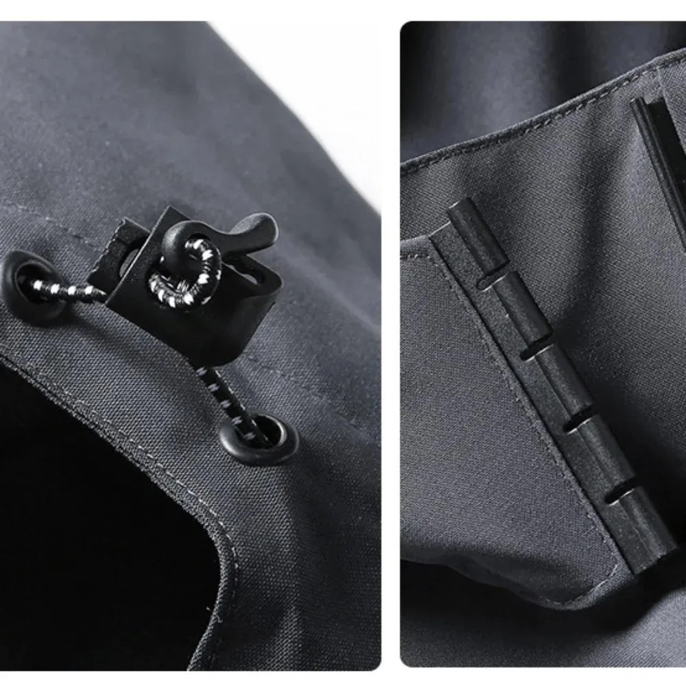 Men’s Waterproof Rain Jacket — Lightweight Hooded Windproof Outdoor Coat