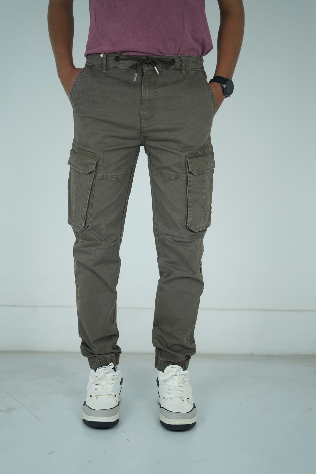Men’s Casual Joggers Pants Sweatpants Cargo Combat Loose Sport Workout Trousers