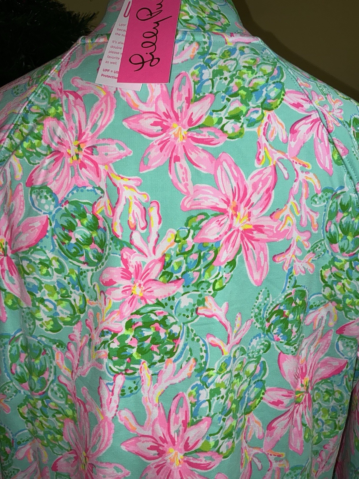 Lilly Pulitzer NWT UPF 50+ Skipper Popover So Shellegant Size L