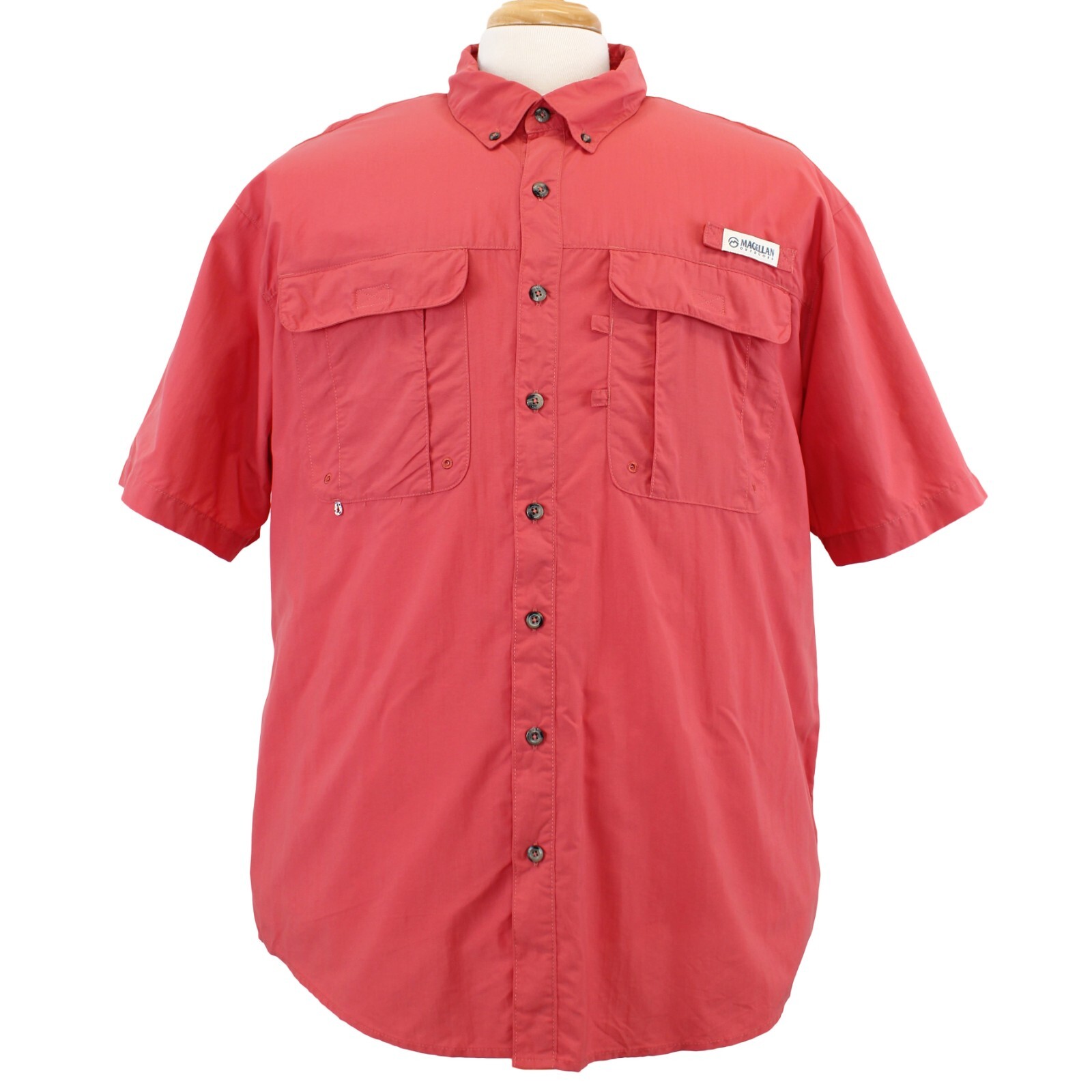 Magellan Men’s Shirt Laguna Madre Big & Tall Relaxed Short Sleeve Button Down