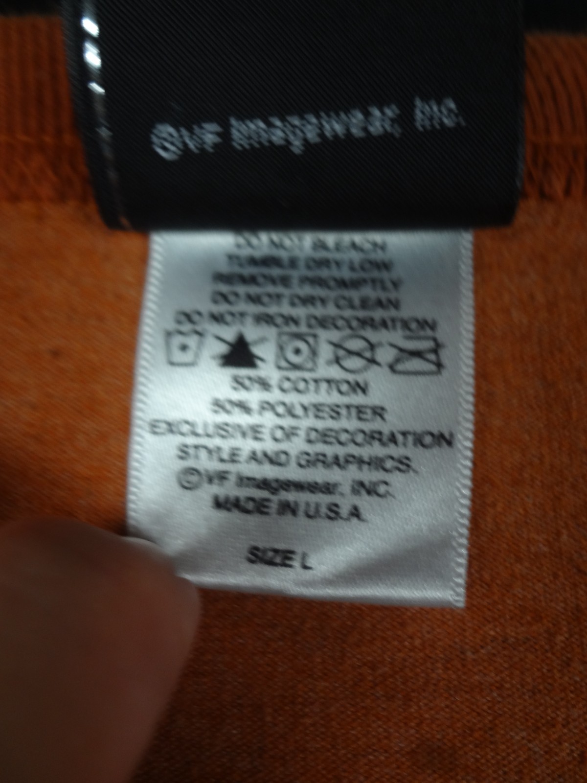 HARLEY-DAVIDSON MOTORCYCLES DUBAI UNITED ARAB EMIRATES ORANGE LARGE T-SHIRT L586