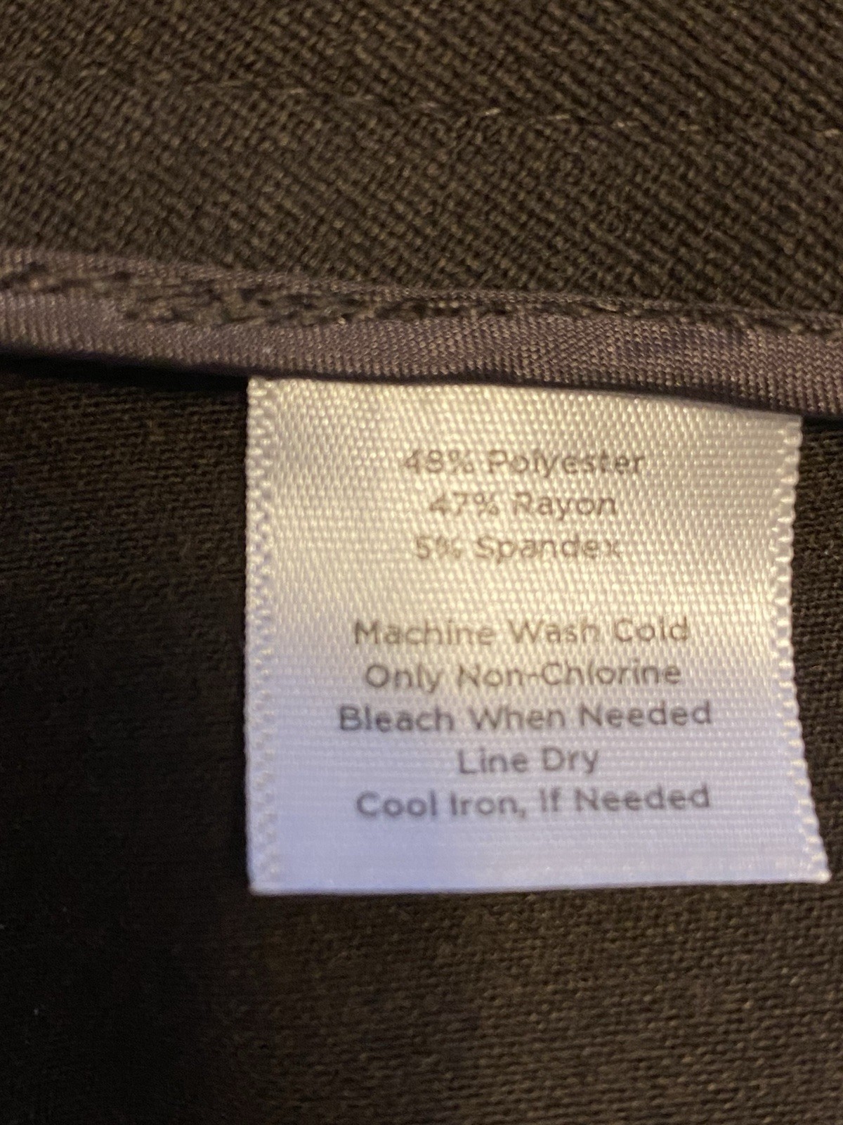 Talbots Women Brown Polyester-Blend Classic Side Zip Straight Leg Pants, Size 16