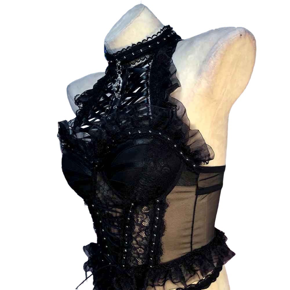 Goth Tops Y2K Grunge Gothic Tank Kawaii Emo Clothing Ladies Punk Rock Clothes