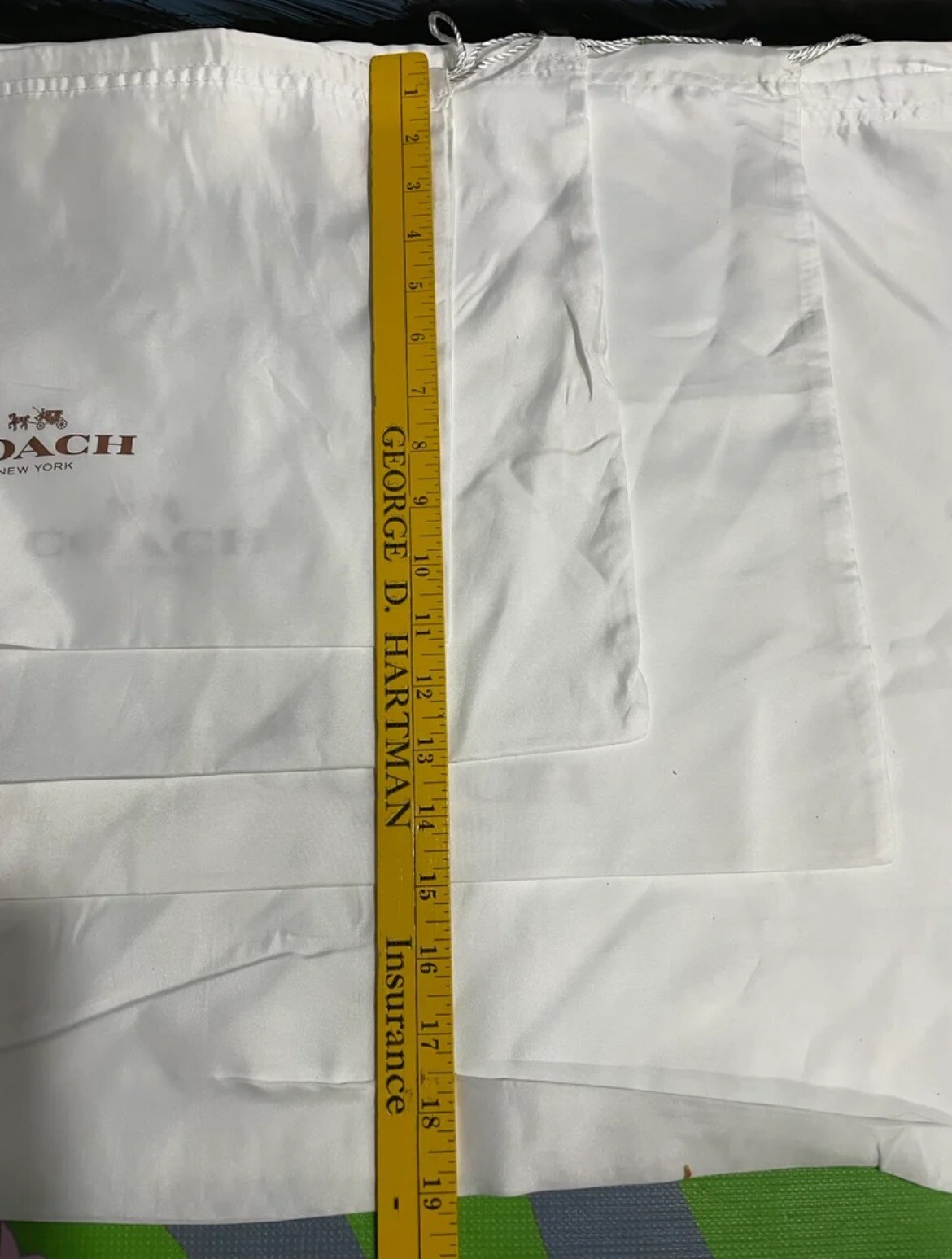 Coach Drawstring Dust Bag Storage Cover Bag White/XL,L,M,S choose from variation