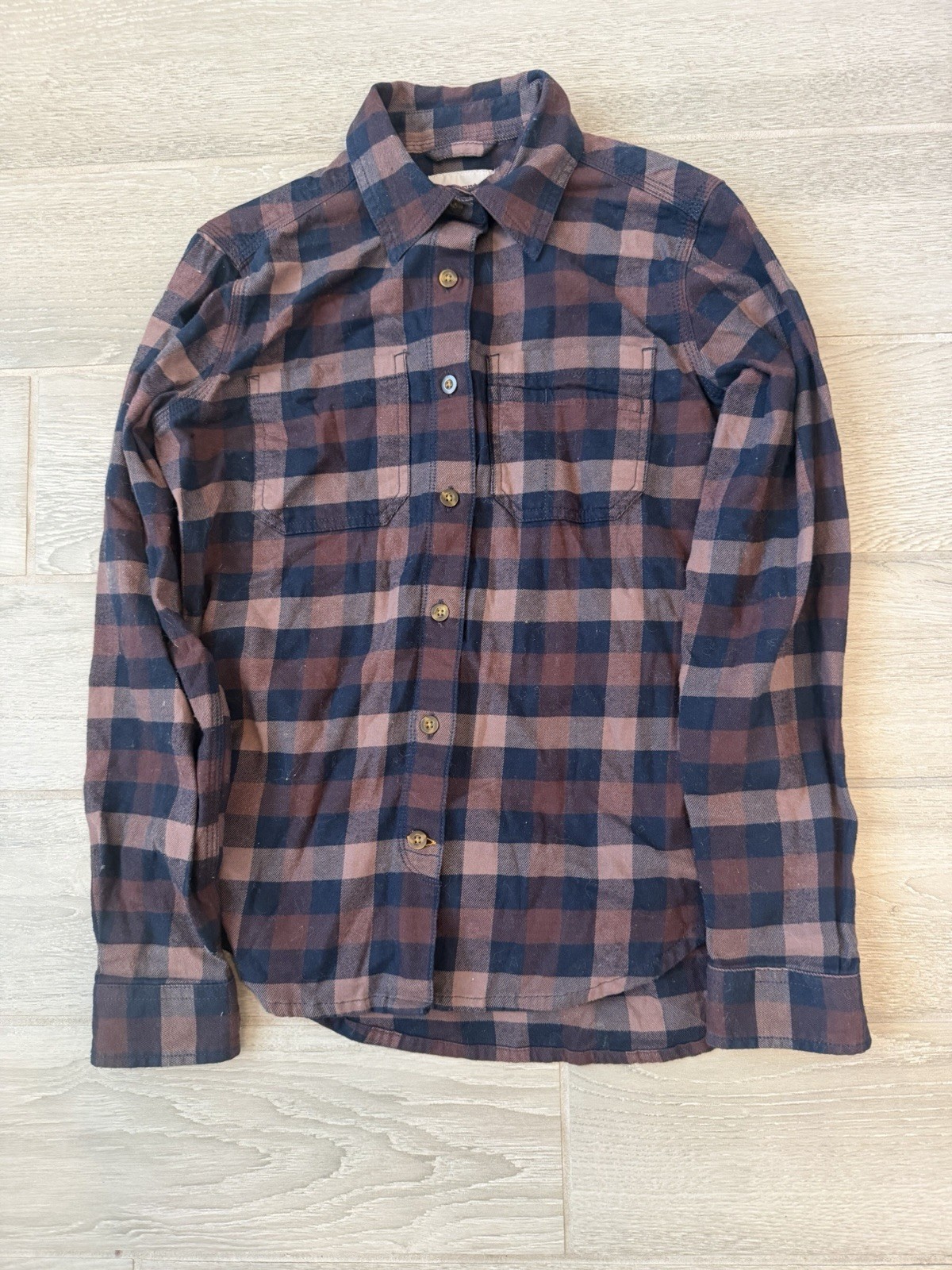 Carhartt Rugged Flex Hamilton Purple Flannel Button Down Long Sleeve Shirt