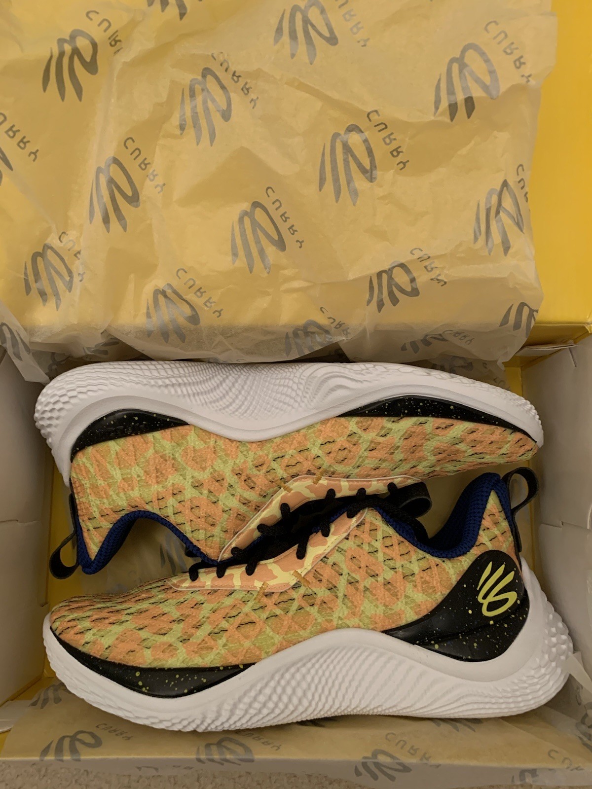 DS New 10.5 Under Armour Curry 10 Bang Bang Giraffe 2023