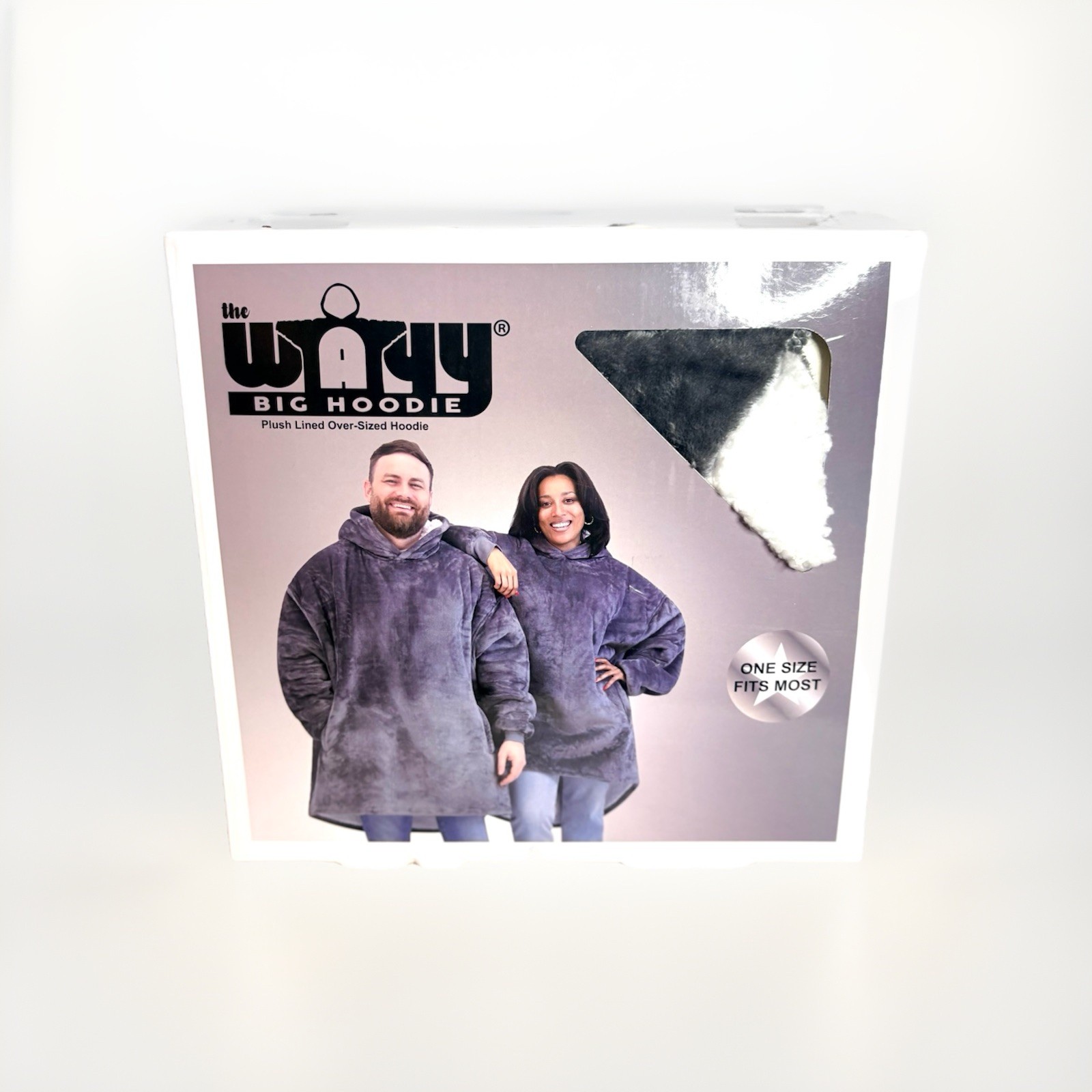 The Wayy Big Hoodie One Size Fits Most Gray Color New in Box