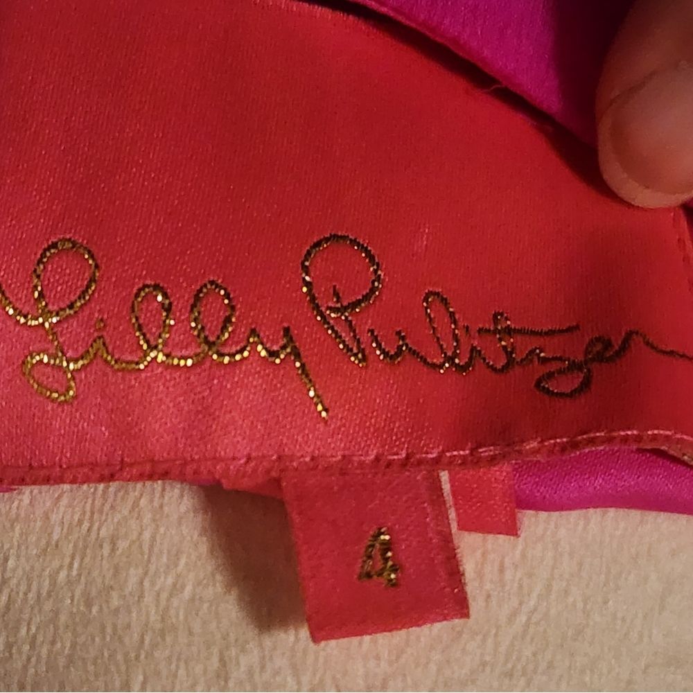Preowned Lilly Pulitzer size 4 hot pink 👚 dress