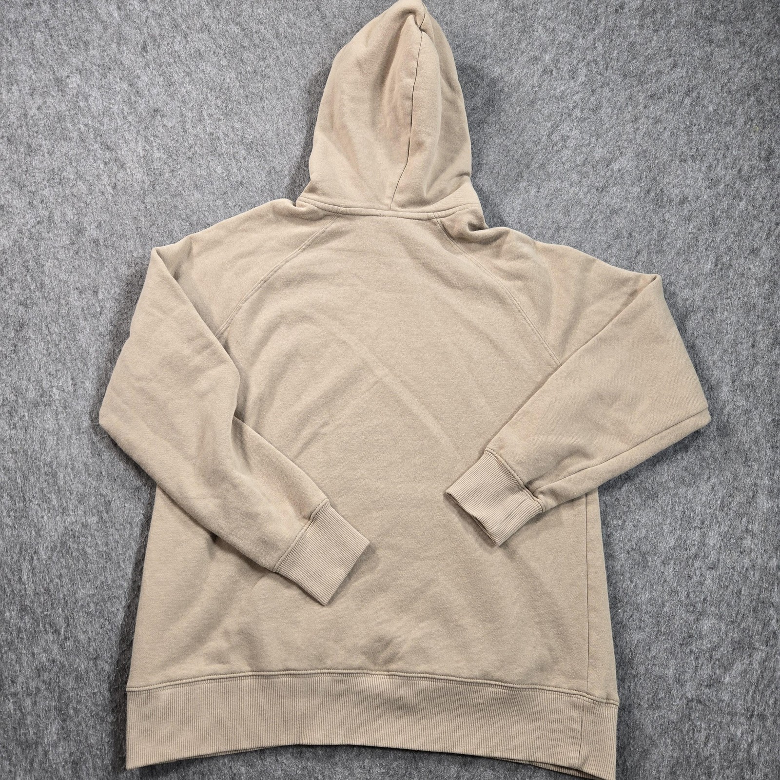 The North Face Hoodie Womens Medium Beige Half Dome Fleece Pullover NF0A4M4M