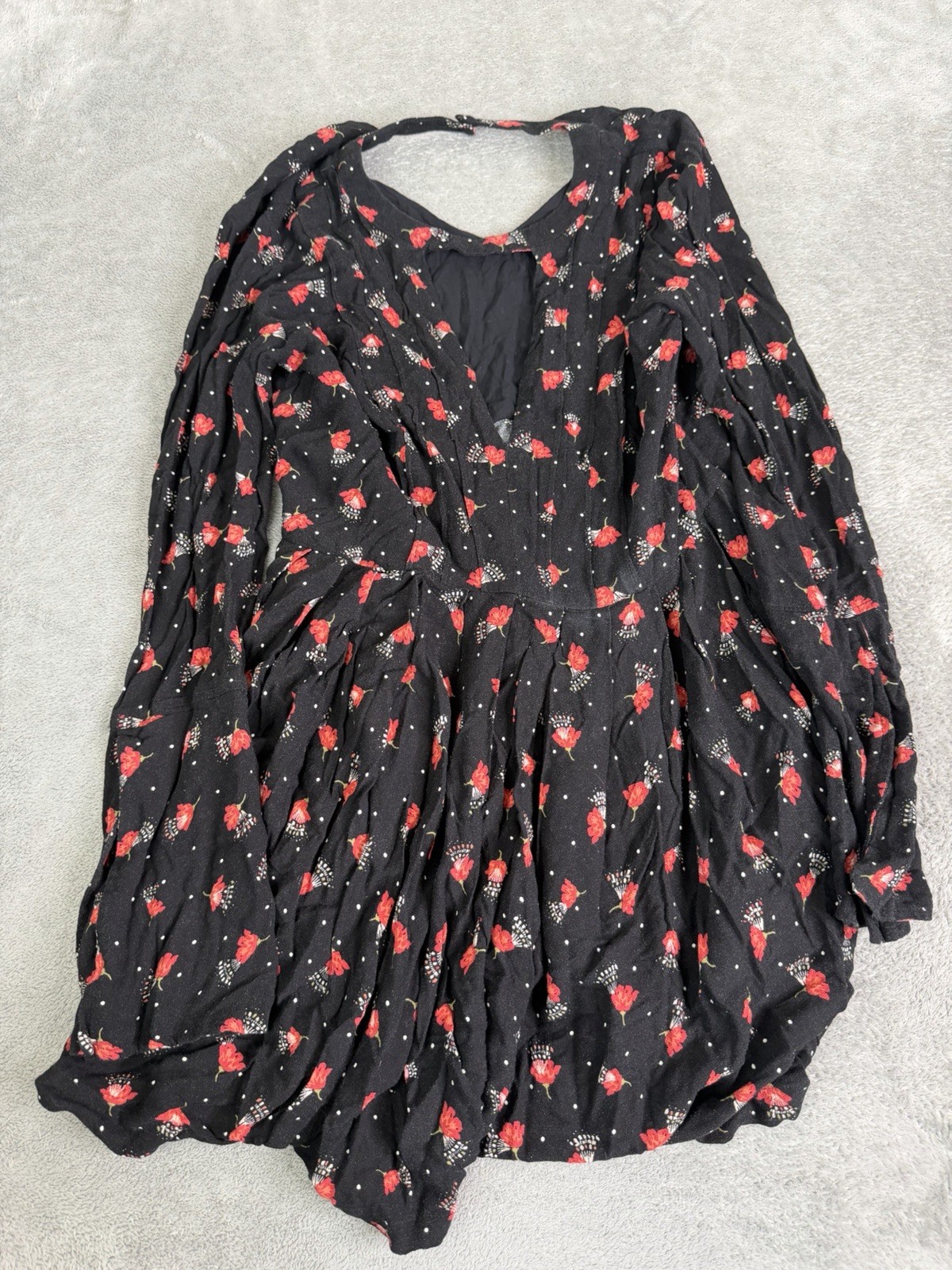 Free People Tegan Mini Dress Women’s Size 6 Black