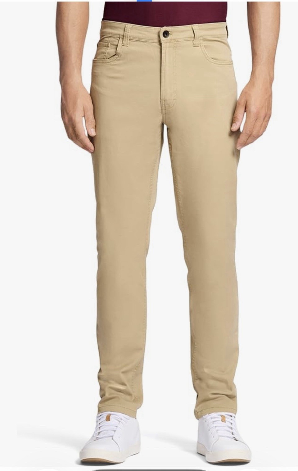 IZOD Men’s Saltwater Stretch Twill 5 Pocket Straight Fit Chino Pant. 38W X 32L.