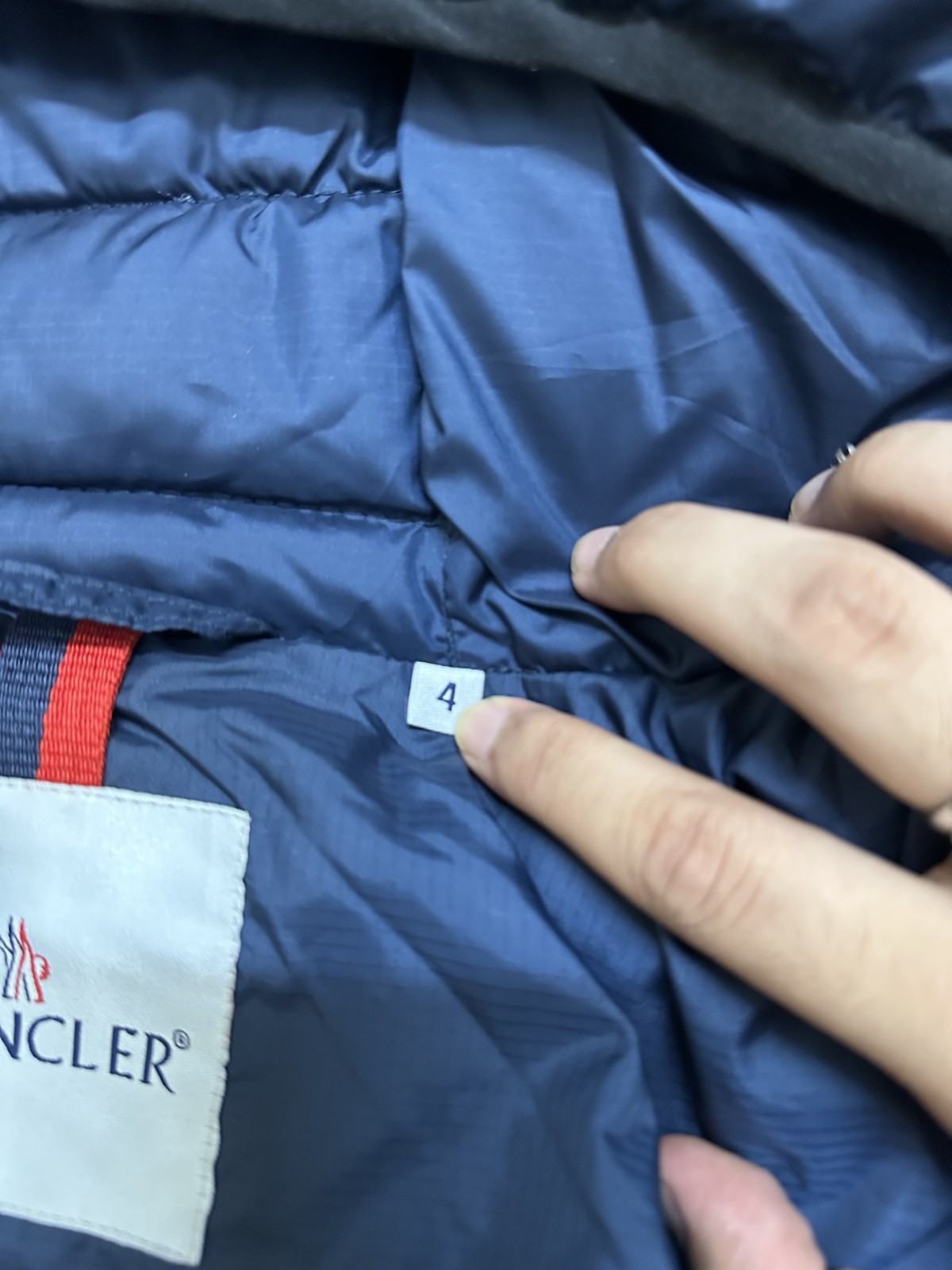 Moncler UME Reflective Blue Puffer Jacket Size 4 – New without tags