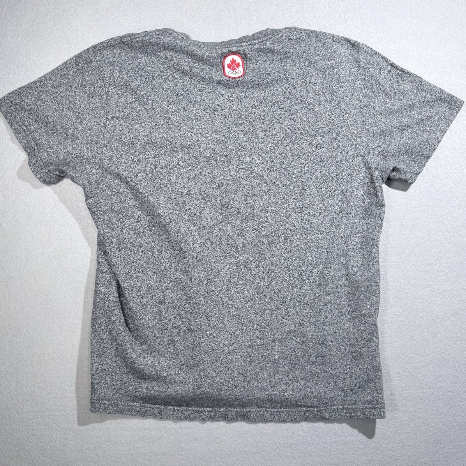 Team Canada 2010 Vancouver Olympics Shirt Heather Gray Men Size Medium Sport