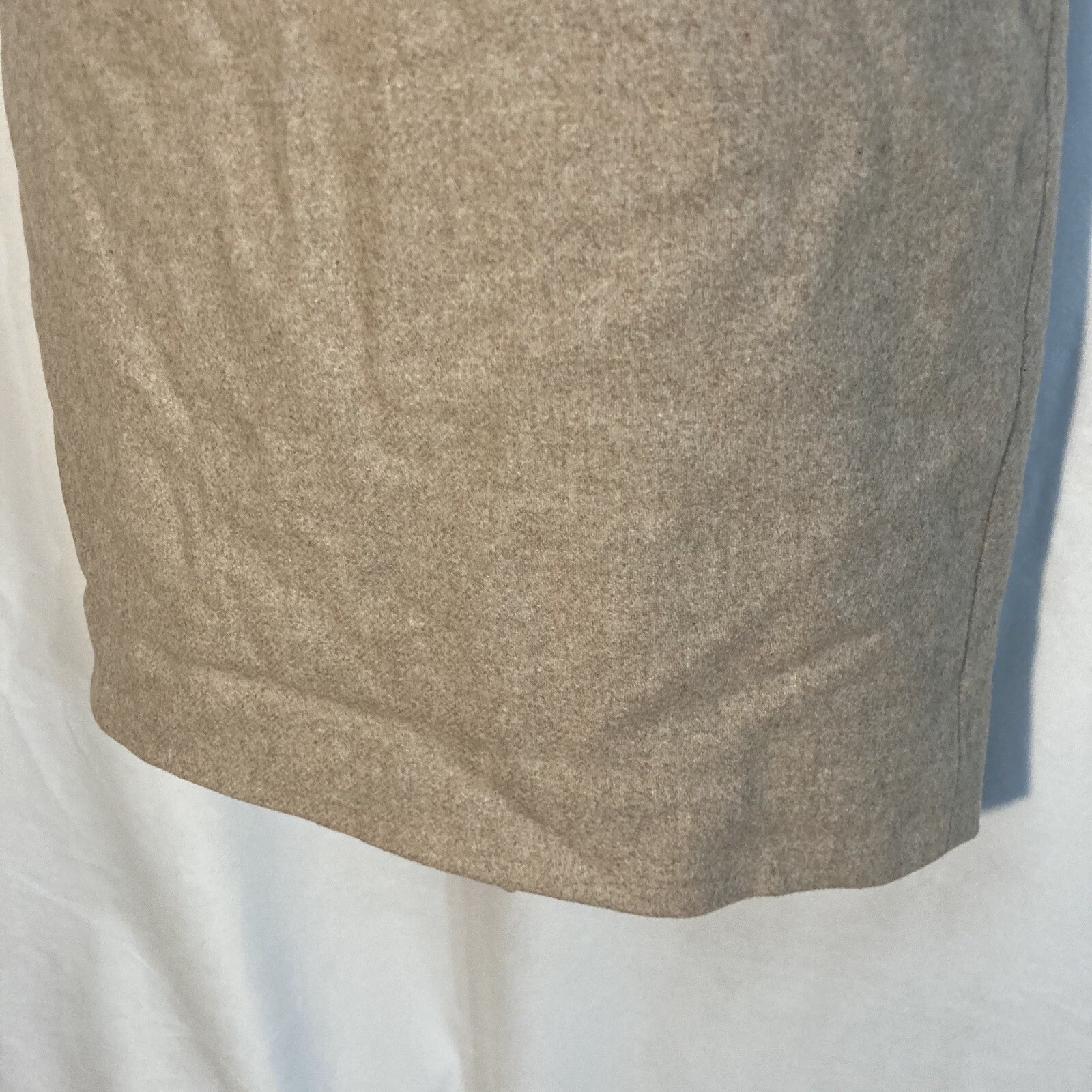 J. CREW beige wool viscose The Pencil Skirt skirt 0