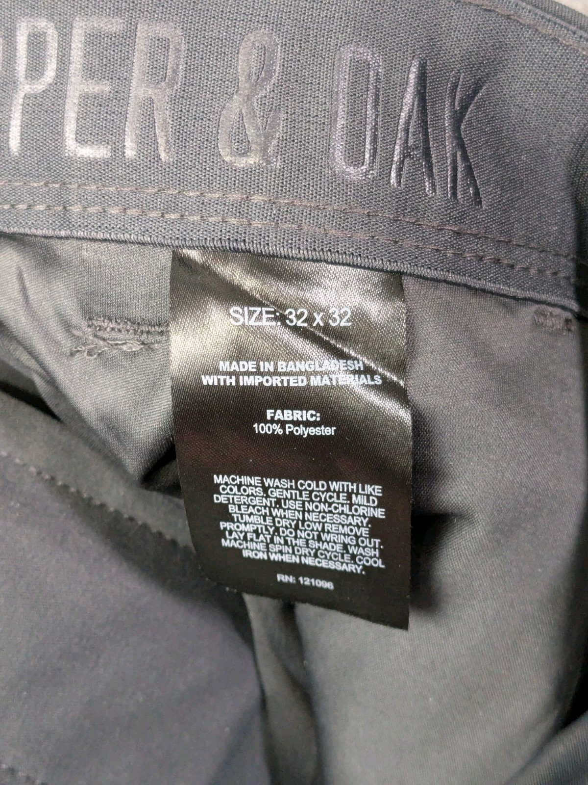Copper and Oak Supply Co Pants Mens 32×32 Gray Tech Cargo Pocket Utility