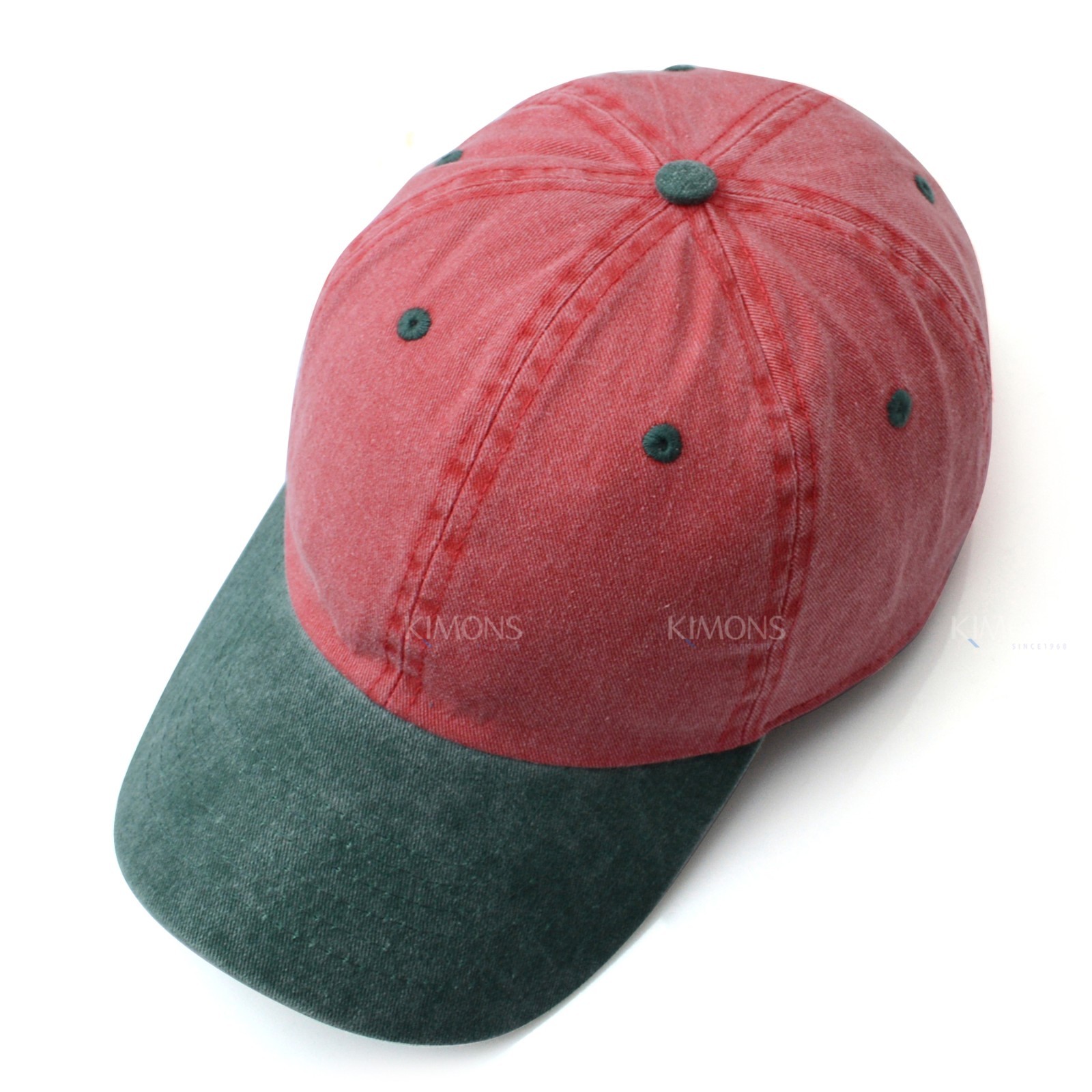 Pigment Dyed Baseball Ball Cap Washed 2Two Tone Cotton Vintage Hat Dad Summer
