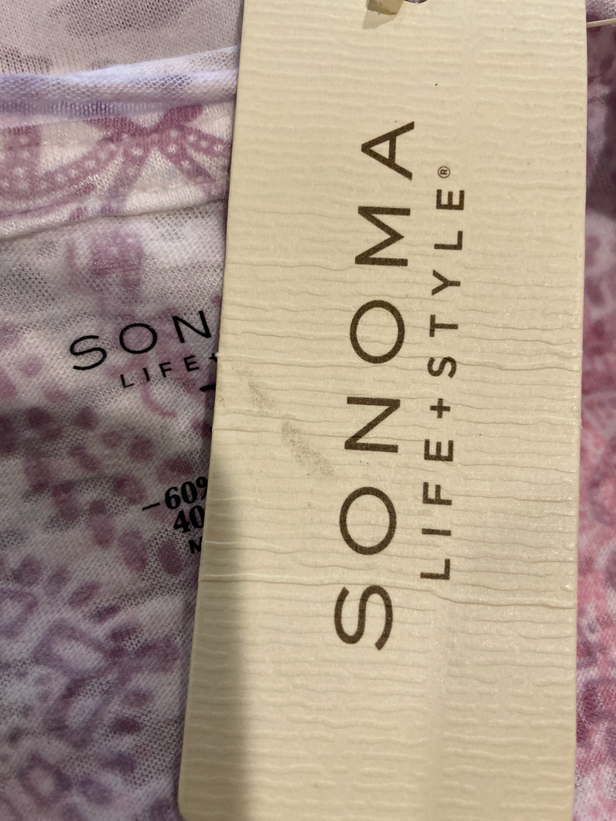 Sonoma Life&Style, Plus SZ 1X, Lightweight, semi-sheer, Tag $24.00 NWT
