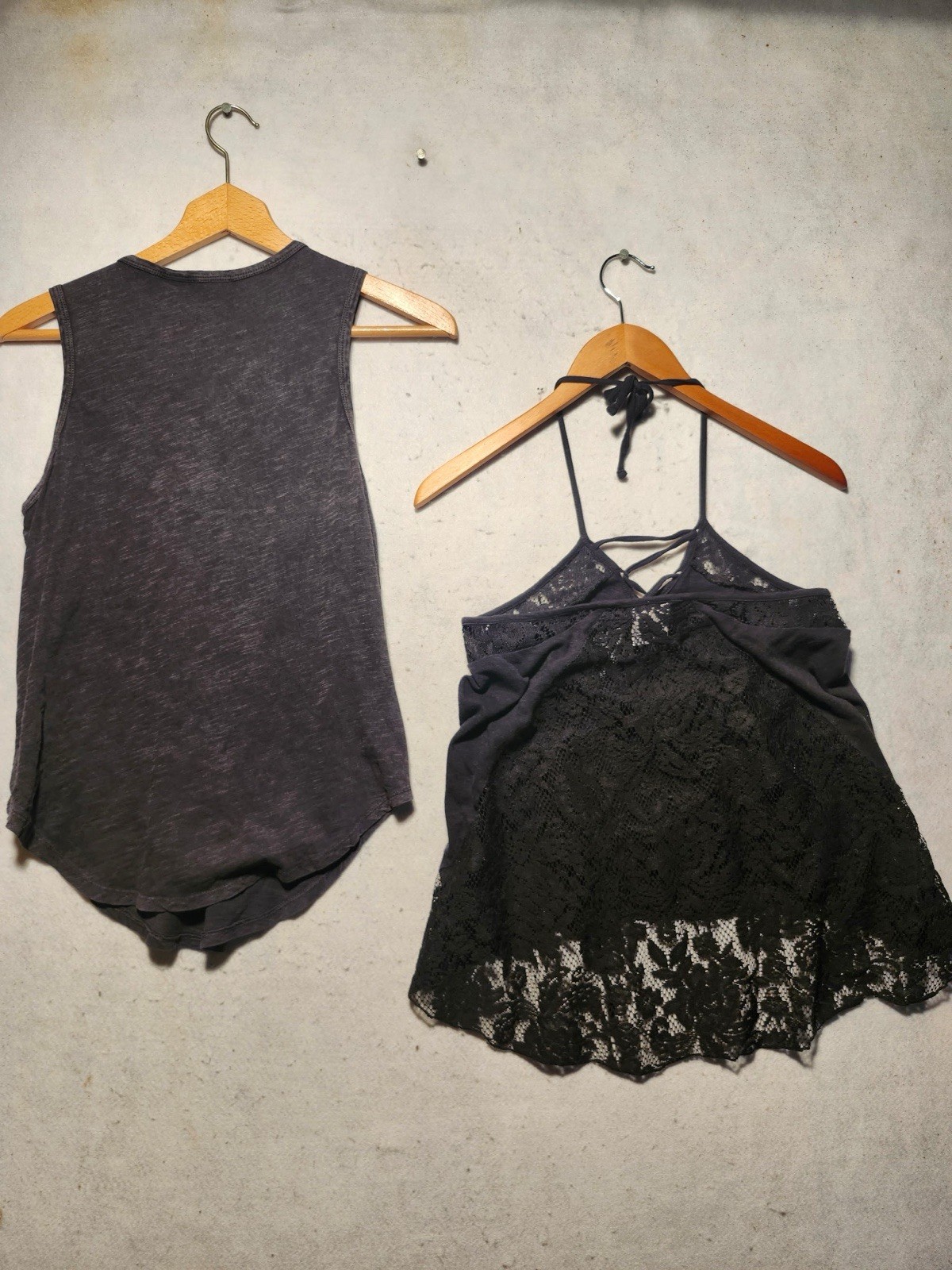 2 Harley Davidson Tank Top Shirts Size S/M Lace Black Motorcycle Moto Rock Logo
