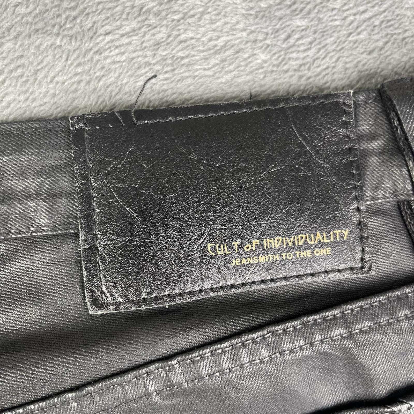 Cult Of Individuality Jeans Mens 38×34 Greaser Rocker Rebel Cycle Wax Denim Moto