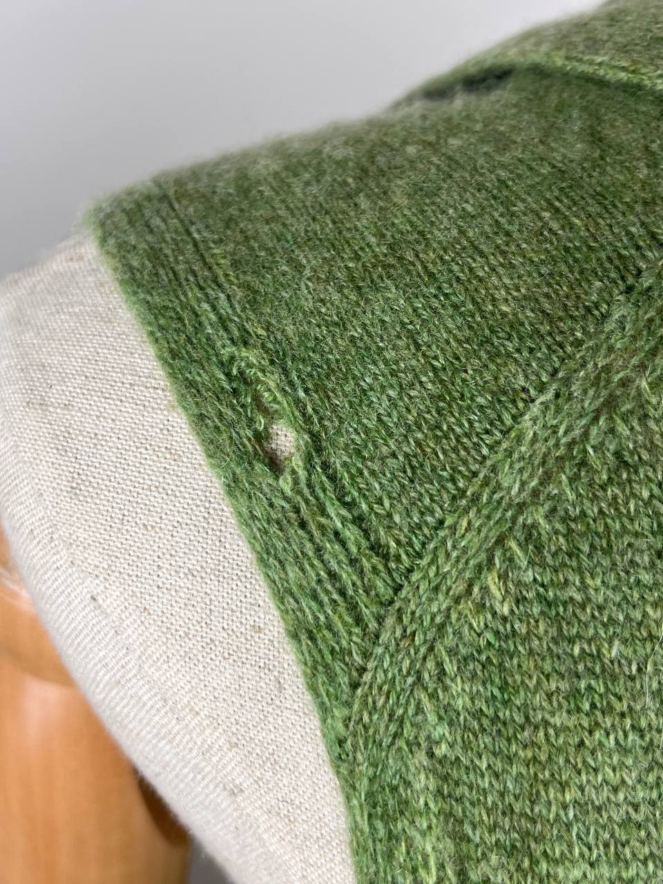Brora Green Sleveless Cape Cardigan Size 40-42