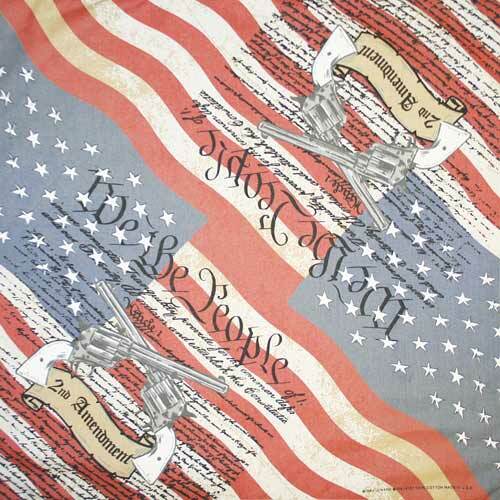 Carolina Creative Bandanna (2nd Amendment) Patriotic 22″ x 22″ USA