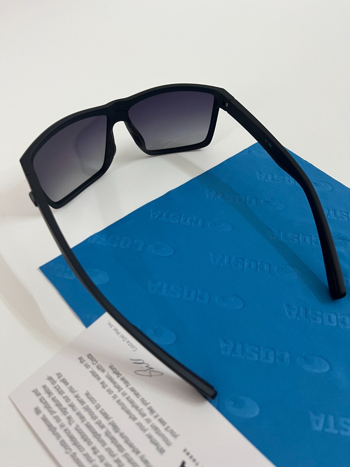 COSTA polarized – Smoke-Clear Frame W/ Blue Polarized Sunglasses 580