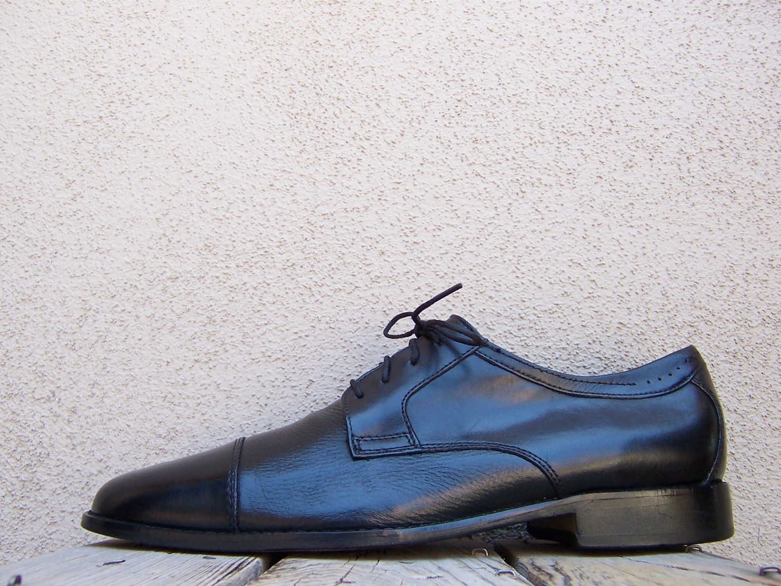JOHNSTON MURPHY Mens Casual Dress Shoes Black Deerskin Leather Oxfords Size 10M