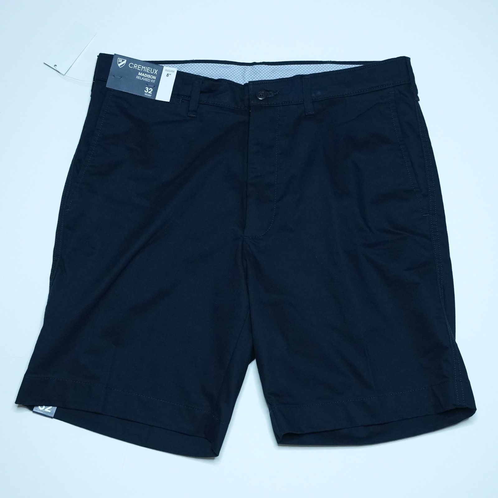 Cremieux Madison Men’s Shorts 32″x8″ Navy Blue Relaxed Fit NWT Retail $65