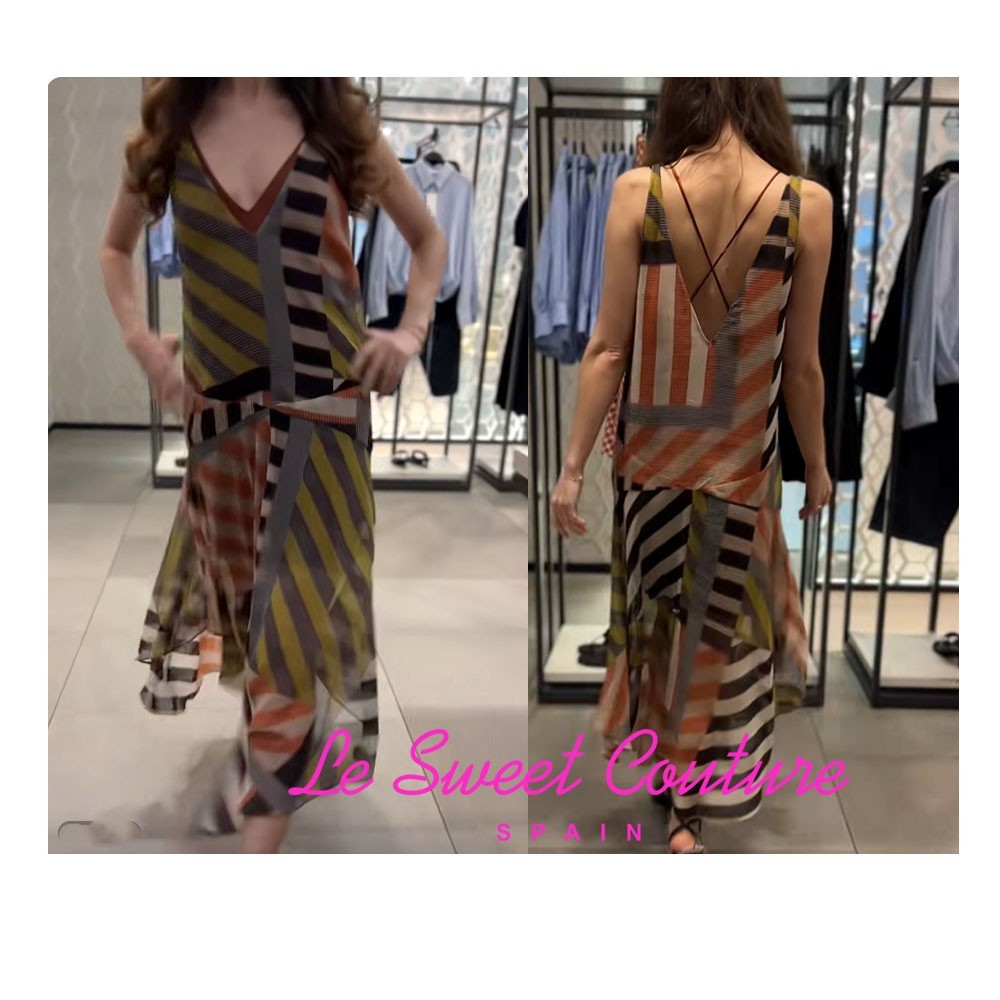 ZARA WOMAN SS26 PATCHWORK PRINT DRESS MULTICOLOR 2623/185/330