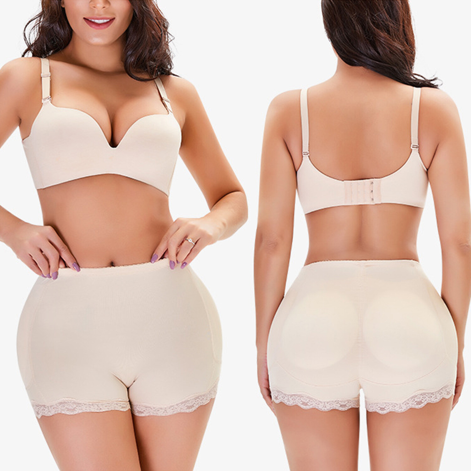 Womens Buttock Padded Enhancer Shaper Panties Underwear Hip FAKE ASS Butt Lifter