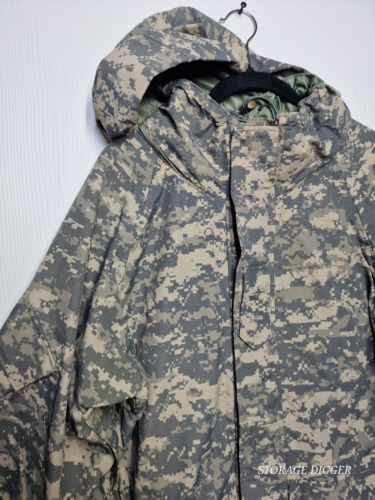 Tru-Spec Jacket Men Medium Green 100% Nylon Camo Lined Digital Camouflage Hooded