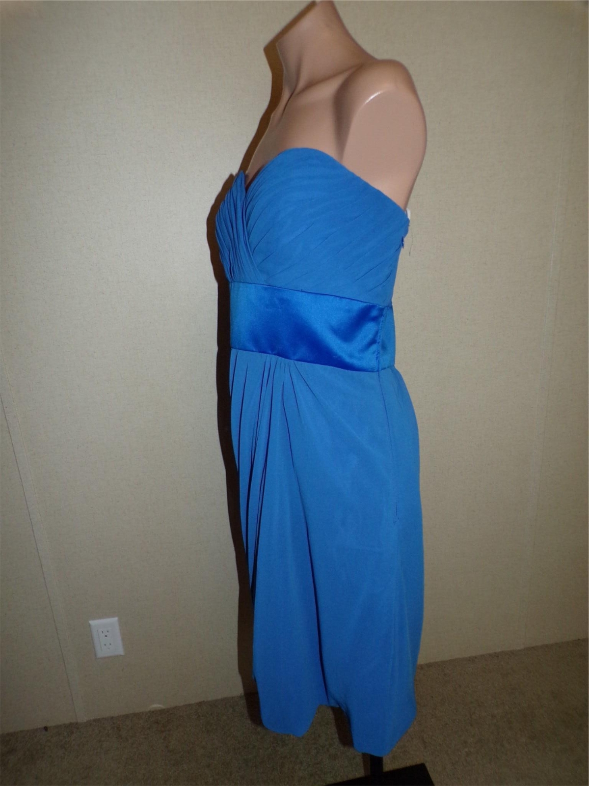Mori Lee By Madeline Gardner Blue Strapless Dress Size 20 Bridesmaid Prom NWT